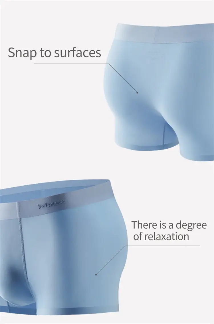 Miiow 3 pçs 120d roupa interior masculina de seda gelo fino sexy boxer shorts 3a grafeno antibacteriano calcinha masculina sem costura cuecas masculinas — image 11