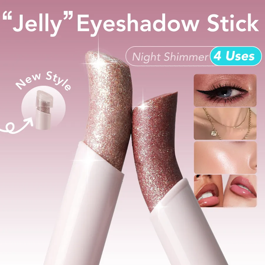 Jelly Eyeshadow Stick Holographic Pearl Shimmer and Delicate Glitter for Eye Brightening — image 1