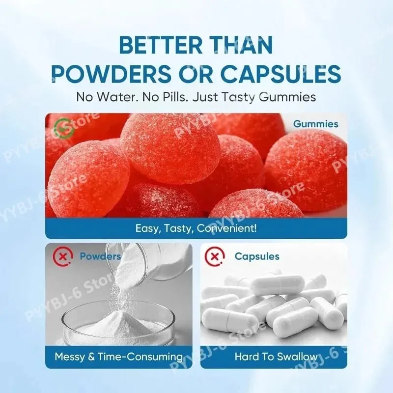 Magnesium Bisglycinate Gummies Chelated Magnesium Daily Mineral Support Vegan Raspberry Flavor Non-GMO Gluten Free 60 Count