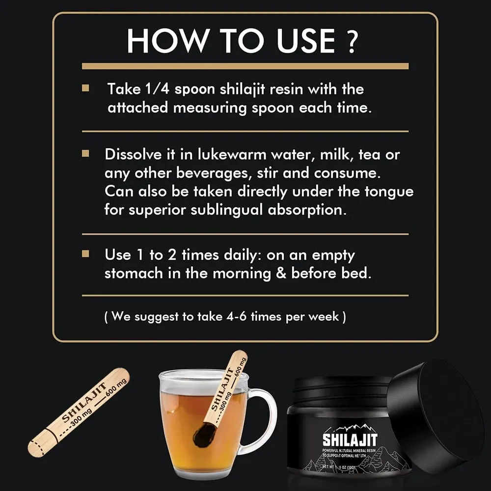 Original Siberian Pure Shilajit with Fulvic Acid & Trace Minerals & 85+ Humic Acid Supplement Gel for Energy & Immune System — image 4