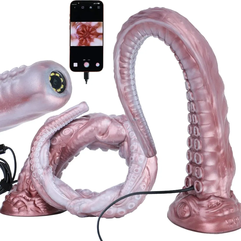 Silicone Long Anal Plug with Smart Endoscope Function G Spot Deep Stimulate Sex Toys Camera LED Light Body Exploration