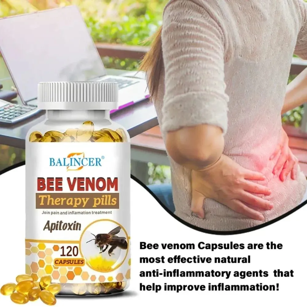 Bee Venom Extract Capsules for Relieve Joint & Knee Pain Relieve Discomfort of Bones and Joint Non-GMO — image 2