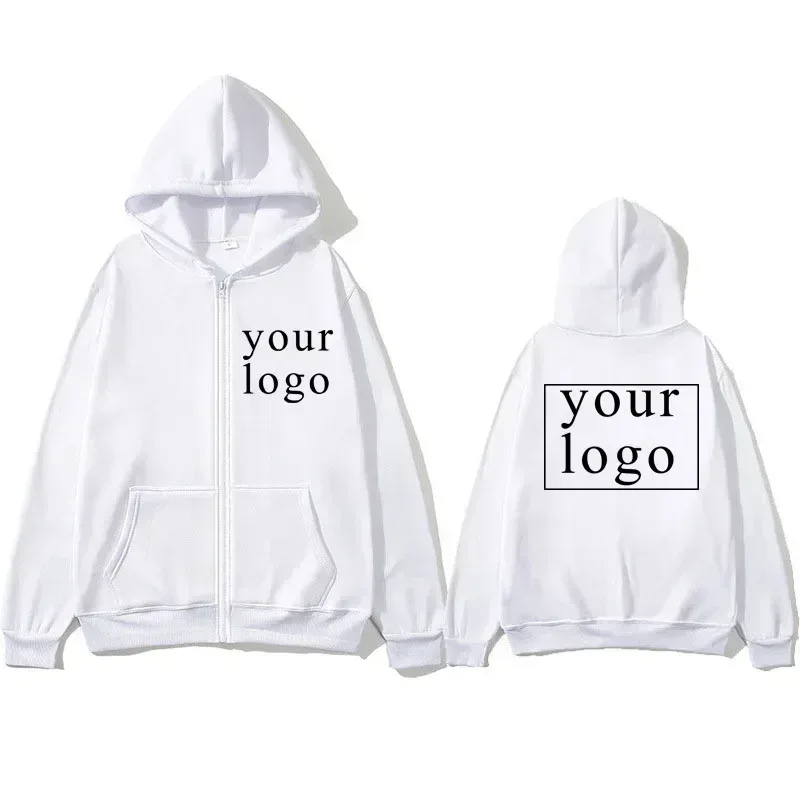 Sweat à capuche pour hommes et femmes, cardigan à fermeture éclair, nouvelle mode, votre propre Design, Logo/image de marque, personnalisé partout, 2025