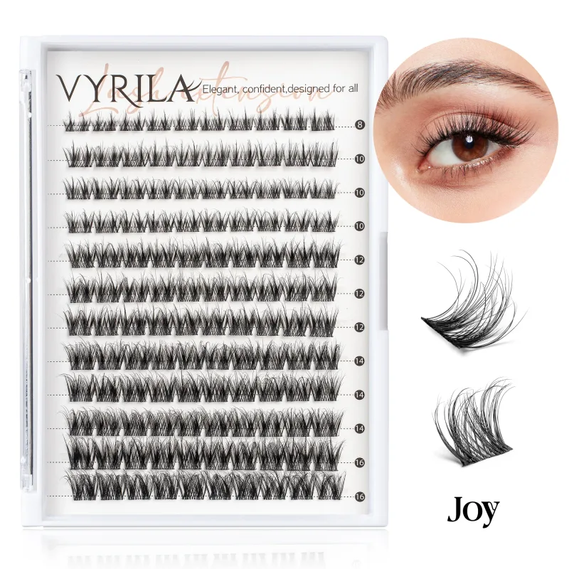 Individuální řasy Cluster C Curl Mix Shluky řas 3D Wispy DIY prodloužení řas 0,1 mm Super tenký pásek Obnovitelné přírodní řasy