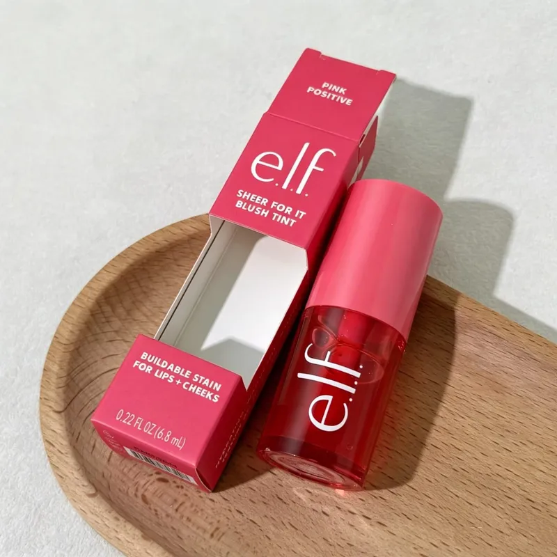 ELF Lip Gloss Natural Shine&Blush Υγρό Αδιάβροχο και Ανθεκτικό στον Ιδρώτα Εύκολα μουτζουρωμένο Ελαφρύ και μακράς διαρκείας μακιγιάζ — image 9