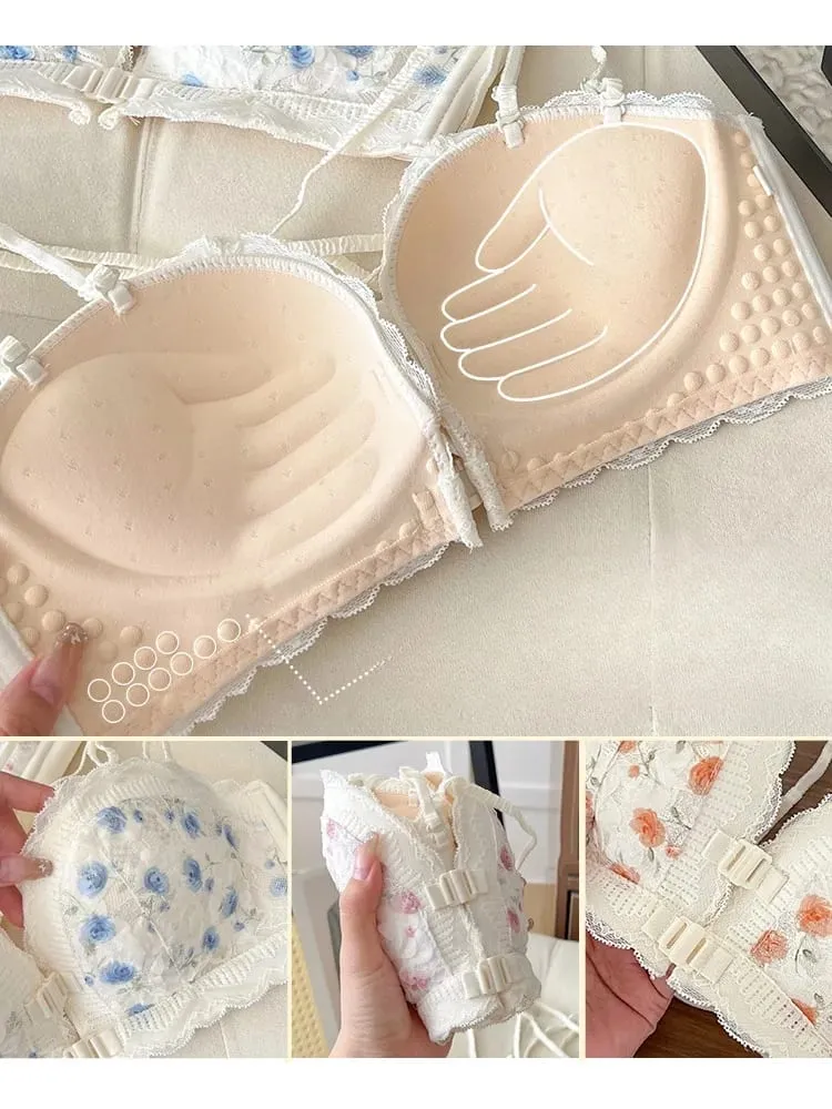 Japanese Small Bust Push-Up Bra Strapless Non-Slip Enhancer Invisible Wrap Bralette 2026 New Design Comfort Lingerie MOYISU — image 6