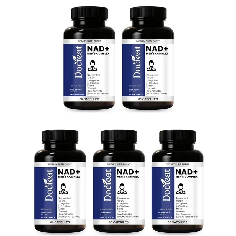 Docteat NAD+ Men's Complex Capsules for Daily Energy Metabolism and Circulatory Support Male Vitality Balance 60 Capsules — image 11