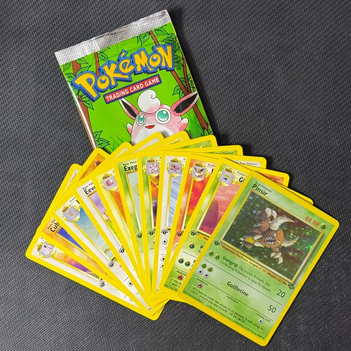 Pokemon Proxy Cards Jungle Booster Pack 1st Edition 11cards/pack Flareon Scyther Wigglytuff Bag TCG Card Gifts — image 3