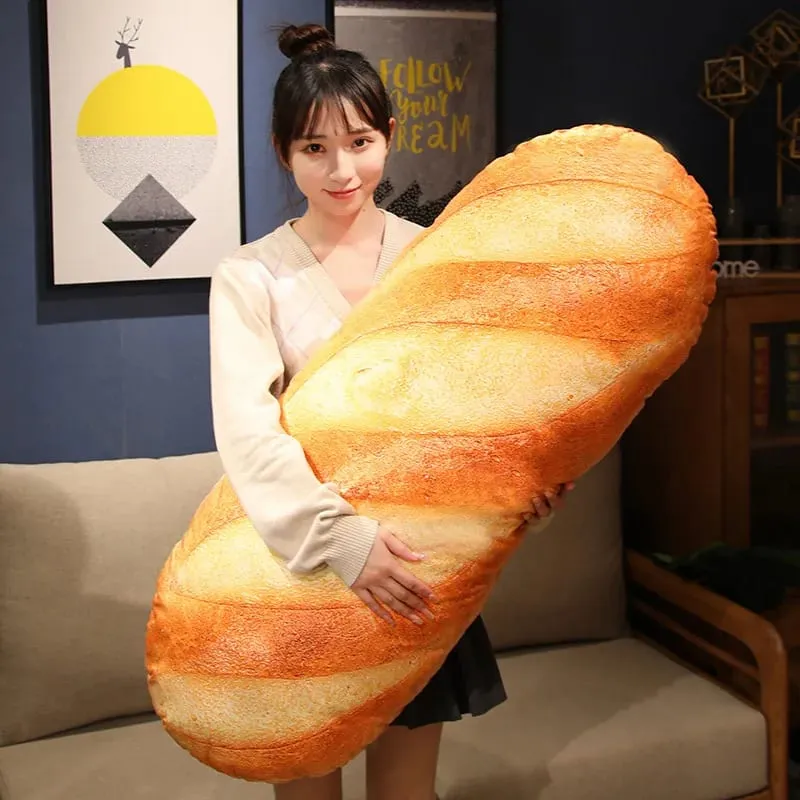 20-50 CM Pane Gigante Peluche Cuscino Lungo Giocattolo Morbido Divertente Simulazione Giocattolo Alimentare Cuscino Creativo Regalo Di Compleanno Regalo Di Natale