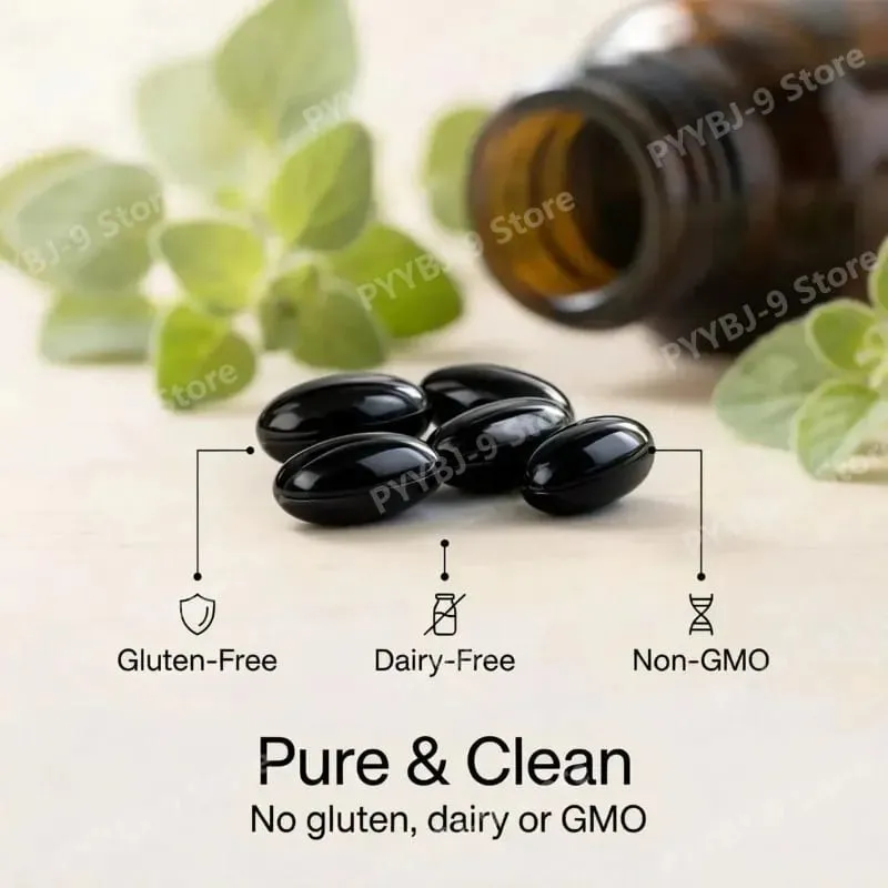 Ethiopian Black Seed Oil 100% Pure Softgel 800mg Gluten Free Non GMO Daily Health Support Diatery Supplement 60 Count — image 6