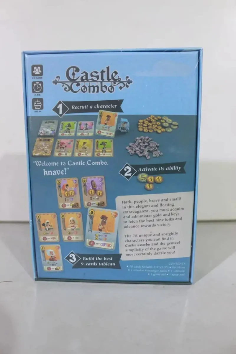 2026 New Castle Combo Strategy Board Game Medieval Table Game with Instant Effects Endgame Bonuses for 2-5 Players Family Games — image 2