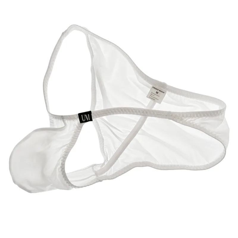 Ultra Low Waist Men's Briefs Thin Ice Translucent Sexy Underwear Comfortable Modern Fashion Buttock Highlighting Male Briefs