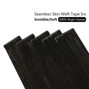 [12 місяців] Ugeat Invisible Tape in Human Hair Extensions 10A Grade Seamless Skin Weft Injection Virgin Tape in Hair 2,5G/шт.