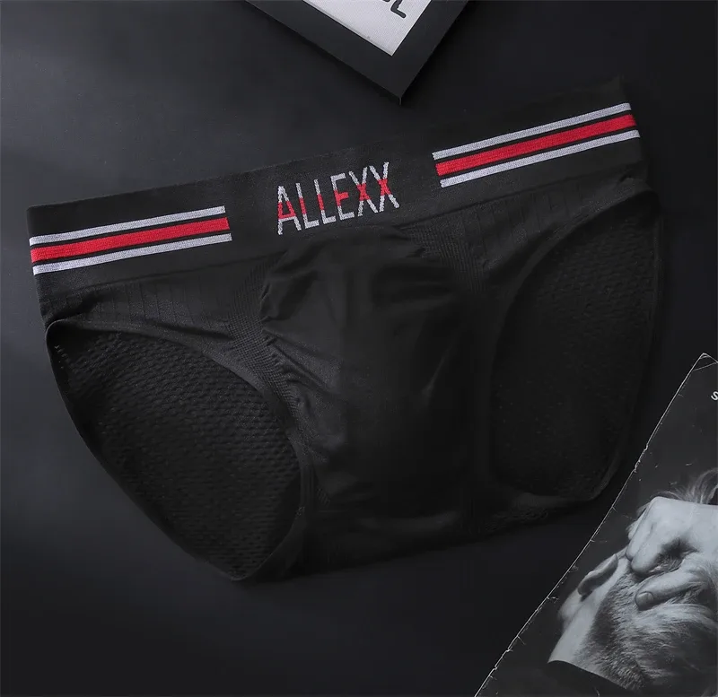 Nen'in iç çamaşırı Letter geniş bel cuecas masculino seksi oyuncak erkekler cueca mesh sissy lencerías çok sıcak U dışbükey calzoncillos hombre