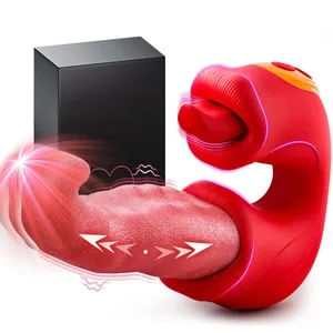 G Spot Vibrator Tungelegetøj til Kvinder Kvindelige Par Kvinders Fornøjelse 10 Støbning 10 Licking Vibrationstilstande Klitorisk stimulering