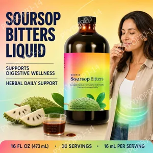 Exotic Soursop Bitters Herbal Wellness Supplement Plant Based Formula 16 Fl Oz (473 мл)
