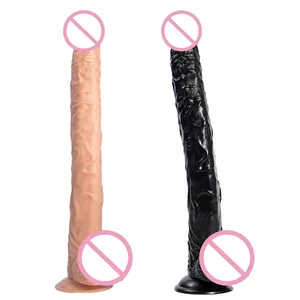 Realistické dildo z měkkého PVC Silná přísavka Vodotěsný penis s žilami Flexibilní vaginální anální sexuální hračky Žena masturbátor Položka pro dospělé