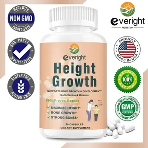 Supplement sa Lakas ng Buto - para sa Natural na Paglaki ng Taas Matanda at Bata - Mataas na Absorption - Calcium Magnesium Zinc Multivitamins