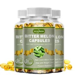 Alxfresh Extra Strength Melão Amargo 2500 mg Suplemento 16:1 Padronizado e Concentrado 100% Vegetariano Sem Glúten Não OGM