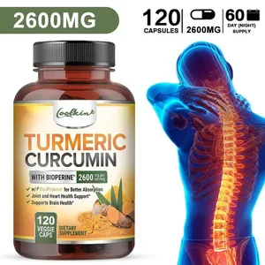 Triple Strength Turmeric Capsules na may BioPerine 95% Curcumin Complex Supplement