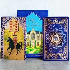 Targetes d'oracle Rana George Lenormand 40 targetes PET impermeables 12 * 7 cm per a l'endevinació i l'endevinació