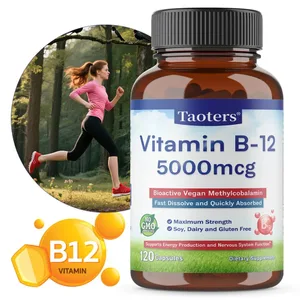 Vitamina B12 5000 mcg - Força Extra - Suplemento para apoiar os níveis de energia Clareza mental Saúde do sistema nervoso
