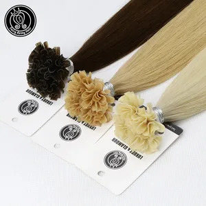 Fairy Remy Hair 0,5 g/pramínek 12/14 palce Real Remy Keratin U Tip Lidské vlasy Prodlužování Hedvábně rovné vlasy s předem spojeným keratinem