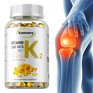 Supliment cu vitamina K2 MK-7 - Sprijină absorbția calciului Oasele Imunitatea articulațiilor și sănătatea inimii ușor de înghițit