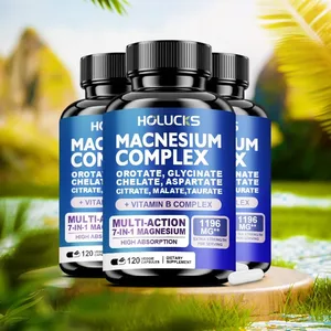 Kompleks magnezu 1000 mg Suplement z witaminami C E B1 B2 B6 B12 Chelatowany jabłczan glicynianu magnezu Taurynian i cytrynian