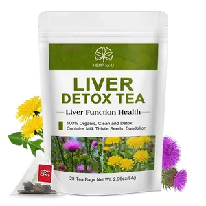 Lever Detox Naturlig og organisk urtestøtte fjerner varme avgiftende te for reparasjon av kroppsfettmetabolismesystem