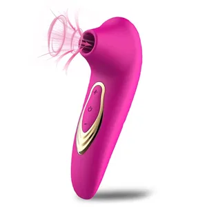 Vibratore per succhiare il clitoride per donne, vibratori a ventosa per clitoride con 5 modalità di aspirazione e vibrazione Clitoride giocattolo sessuale rosa impermeabile