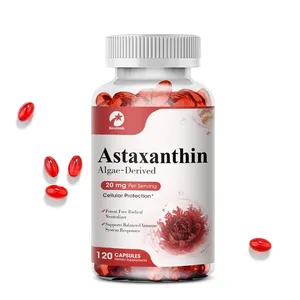 Kexinsh Astaxanthin Capsules 20mg Menggalakkan Kesihatan Kardiovaskular dan Mempercepat Metabolisme yang menyokong Kesihatan Sendi Mata & Kulit