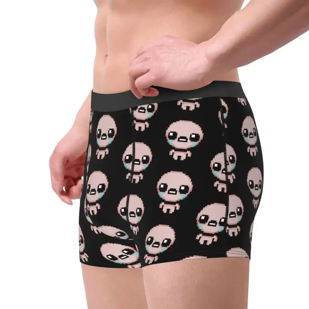 De binding van Isaac Pixel ondergoed mannelijke sexy print aangepaste boxershorts shorts slipje zachte onderbroek