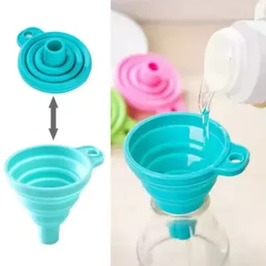 1/3/5/10 pcs S L Folding Silicone Funnel for Filling Bottles Kitchen Silicone Funnel Collapsible Kitchen Gadgets Oil Filler
