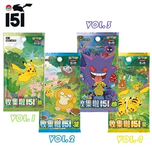Kad PTCG Dagangan Pokemon Tulen Asal Dikumpul 151 Jld.2 Lihat Pek Tambahan 151 Set Syiling Kumpul Buku Kad Hadiah Kanak-kanak