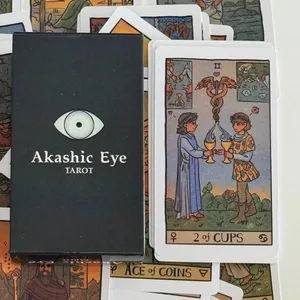 عرشه کارت‌های تاروت چشم Akashic Eye 78 برای مبتدیان آسان اسباب‌بازی رومیزی میهمانی سرنوشت