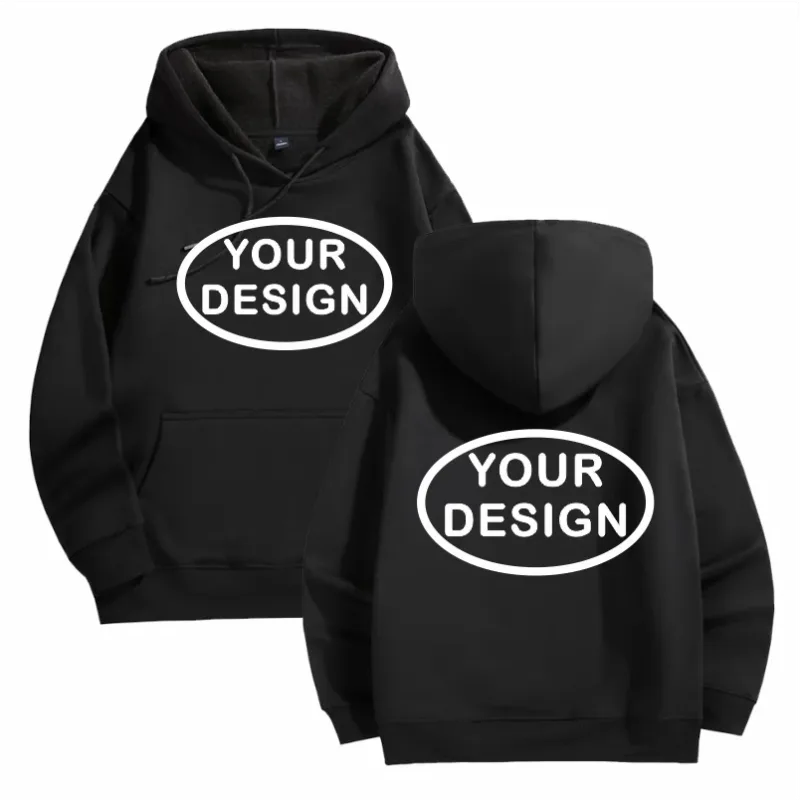 Individuell bedruckte Herren- und Damen-Kapuzenpullover, lockere, lässige, modische, langärmelige Pullover, besticktes Logo, Straßensport-Shirts