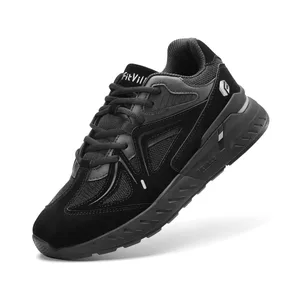 Kasut Berjalan Lelaki FitVille Sneakers Ringan Lebih Lebar untuk Kasut Larian Tidak Licin Kaki Rata untuk Gerbang Kaki Rata.