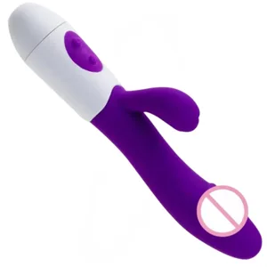 Králičí vibrátor G-Spot silikonové dildo Duální vibrační stimulátor klitorisu 10 rychlostí dobíjecí vodotěsná sexuální hračka pro ženy