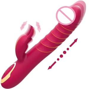 Aloittelijan G-pisteen vibraattori, työntävä dildo klitoris-stimulaattori
