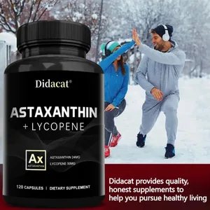 Suplemen Astaxanthin untuk Lelaki dan Wanita | Daripada Haematococcus Pluvialis Microalgae untuk Sokongan Kesihatan Mata & Kulit