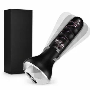 Vibrator Butt Plug Anal Toys Prostata Massasjeapparat med 10 vibrerende roterende nybegynnervennlige Anal Plug Sexleketøy for menn kvinner