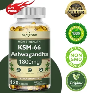 KSM-66 துத்தநாகத்துடன் கூடிய ஆர்கானிக் அஸ்வகந்தா காப்ஸ்யூல்கள் | GMO அல்லாத சைவம் | பிரீமியம் ஃபார்முலா ஹெல்த் சப்ளிமெண்ட்