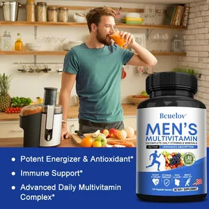Tägliches Multivitamin für Männer – 22 Vitamine und Mineralien, veganes Nahrungsergänzungsmittel für Energie, Immunität, Verdauung, Haut und allgemeine Gesundheit