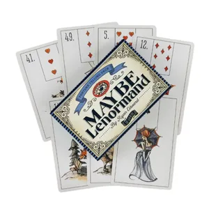 Maybe Lenormand 甲骨文卡牌適合家庭聚會高品質算命占卜塔羅牌牌