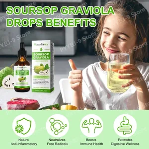 Acentiallabs Hot Sale 60ml Soursop Bitter Liquid Drops مکمل های غذایی 100% خالص ارگانیک Soursop Graviola Extract for Adlut