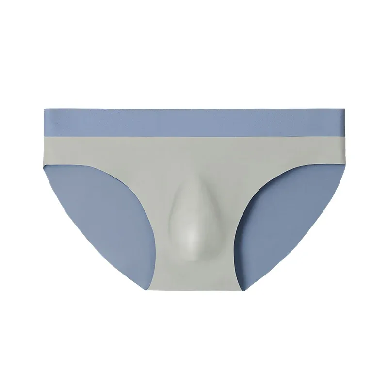 Sous-vêtements sans couture en soie glacée pour hommes short triangle de poinçonnage 3D sous-vêtements minces d'été shorts de sport pour garçons 3256808552917215