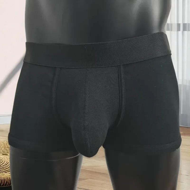 Cotton men's boxer briefs na may malalaking bulsa, kumportable at hot-selling panlalaking sexy underpants.