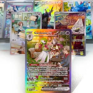 Kad PKM Scarlet & Violet PTCG6-B GX Rainbow Gardevoir Drowzee Ralts Riolu ex Rare Collection Pertempuran Hadiah Mainan untuk Hobi