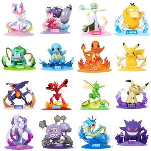 Angka Aksi Pokemon Tulen Pikachu Mewtwo Figurine Gardevoir Sylveon Anime Collect Model Pocket Monster Hadiah Mainan